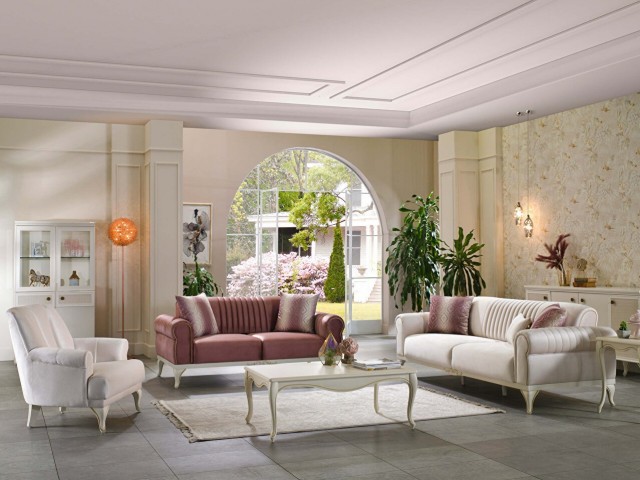 Perlino Koltuk Takımı Gül Kurusu