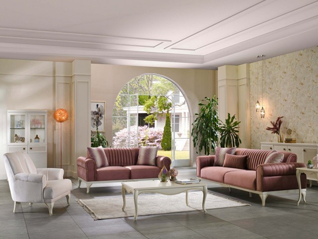 Perlino Koltuk Takımı Gül Kurusu