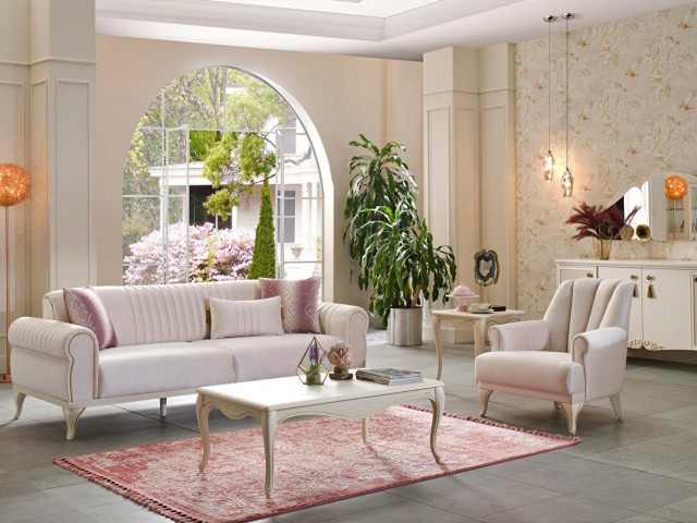 Perlino Koltuk Takımı Gül Kurusu